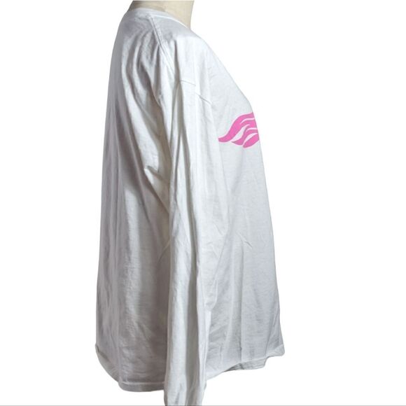Ski Like A Girl Pink and White Long Sleeve Tee - Picture 7 of 7